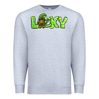 Heather Grey St Patricks Day Lucky Gnome Premium Sweatshirt - Jasminsmagicworld