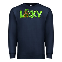 Navy St Patricks Day Lucky Gnome Premium Sweatshirt - Jasminsmagicworld
