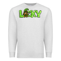 Oatmeal Heather St Patricks Day Lucky Gnome Premium Sweatshirt - Jasminsmagicworld