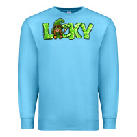 Ocean Blue St Patricks Day Lucky Gnome Premium Sweatshirt - Jasminsmagicworld
