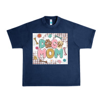 Navy dog mom Urban Heavy Tee - MaliasSmallBusiness