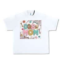 White dog mom Urban Heavy Tee - MaliasSmallBusiness
