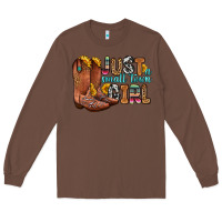Chestnut just a small town girl Long Sleeve Tee - Zillion Design Studio