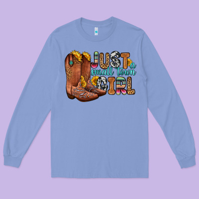 Just A Small Town Girl Long Sleeve Tee Designed By Zillion Design Studio