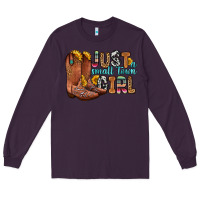 Plum just a small town girl Long Sleeve Tee - Zillion Design Studio