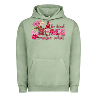 Pigment Oil Green be kind gnome matter what Urban Hoodie - NancyCooperArtShop