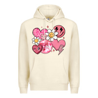 Sandshell retro valentines day Premium Hoodie - MaliasSmallBusiness