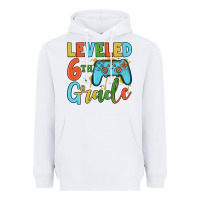 White leveled 6th grade Heavyweight Hoodie - JahusDesignShop