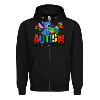 Black autism stitch accept love understand Zipper Hoodie - Zillion Design Studio