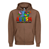 Chestnut autism stitch accept love understand Zipper Hoodie - Zillion Design Studio