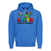 True Royal autism stitch accept love understand Zipper Hoodie - Zillion Design Studio