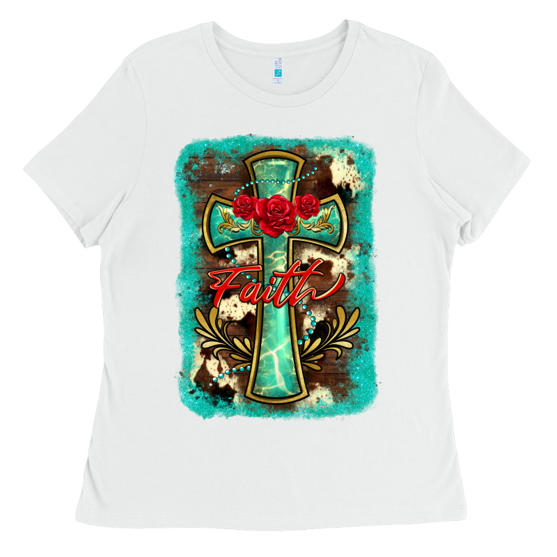 Cross Faith Background Ladies Tee by BarkalooDesign | Teevron