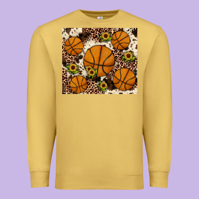 Basketball Premium Sweatshirt Designed By Jahusdesignshop