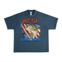 Midnight Navy reel cool dad Urban Heavy Tee - MaliasSmallBusiness