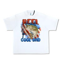 White reel cool dad Urban Heavy Tee - MaliasSmallBusiness