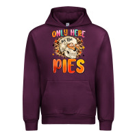 Mauve Wine only here for the pies Urban Hoodie - MaliasSmallBusiness