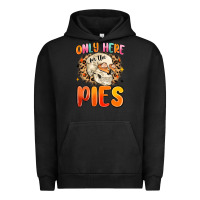 Pigment Black only here for the pies Urban Hoodie - MaliasSmallBusiness