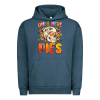 Pigment Midnight Navy only here for the pies Urban Hoodie - MaliasSmallBusiness