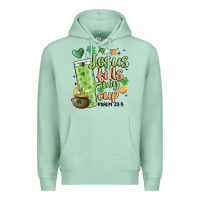 Seafoam st. patricks day jesus fills my cup Premium Hoodie - MaliasSmallBusiness