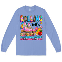 Colony Blue rolling into kindergarten grade Long Sleeve Tee - texasbilliewilder