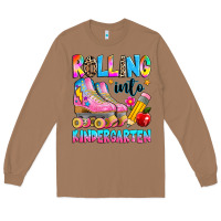 Toasted Coconut rolling into kindergarten grade Long Sleeve Tee - texasbilliewilder