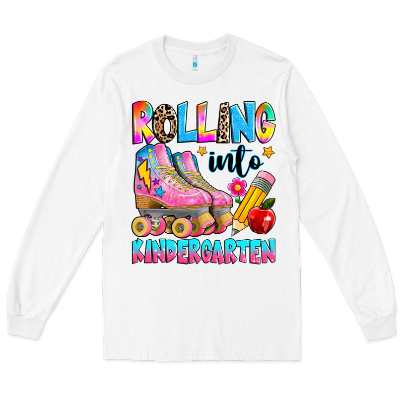 Rolling Into Kindergarten Grade Long Sleeve Tee by texasbilliewilder | Teevron