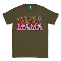 Army Green groovy mama Classic Tee - texasbilliewilder