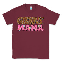Burgundy groovy mama Classic Tee - texasbilliewilder