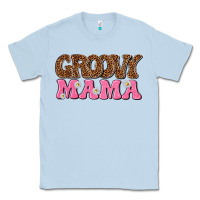 Dusty Blue groovy mama Classic Tee - texasbilliewilder