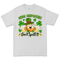 Dove Grey drink responsibly dont spill it Premium Tee - Artiststas