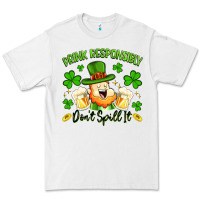 White drink responsibly dont spill it Premium Tee - Artiststas