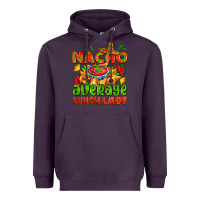 Plum nacho average lunch lady  with nacho Heavyweight Hoodie - AdoDesignShop