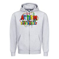 Autism Stitch Seeing The World Differently Zipper Hoodie | Teevron