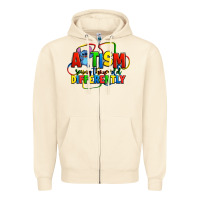 Sandshell autism stitch seeing the world differently Zipper Hoodie - Zillion Design Studio