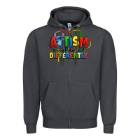 Smoke autism stitch seeing the world differently Zipper Hoodie - Zillion Design Studio