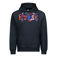 Navy 4th of july nurse Urban Hoodie - NancyCooperArtShop