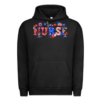 Pigment Black 4th of july nurse Urban Hoodie - NancyCooperArtShop