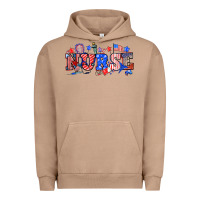 Pigment Burro 4th of july nurse Urban Hoodie - NancyCooperArtShop