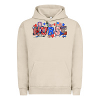 Pigment French Oak 4th of july nurse Urban Hoodie - NancyCooperArtShop