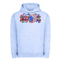 Pigment Grape Ice 4th of july nurse Urban Hoodie - NancyCooperArtShop