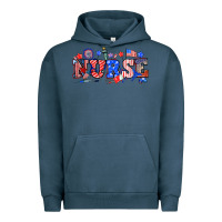 Pigment Midnight Navy 4th of july nurse Urban Hoodie - NancyCooperArtShop