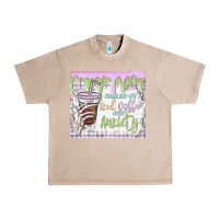 French Oak fueled by iced coffee and anxiety Urban Heavy Tee - MaliasSmallBusiness