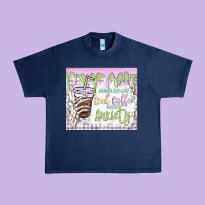 Urban Heavy Tee fueled by iced coffee and anxiety