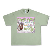 Oil Green fueled by iced coffee and anxiety Urban Heavy Tee - MaliasSmallBusiness