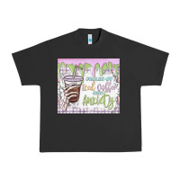Pigment Black fueled by iced coffee and anxiety Urban Heavy Tee - MaliasSmallBusiness