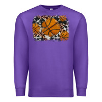 Purple basketball background Premium Sweatshirt - JahusDesignShop