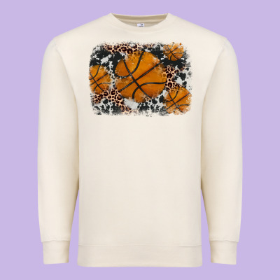 Basketball Background Premium Sweatshirt Designed By Jahusdesignshop