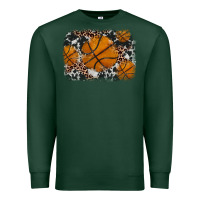 Sports Green basketball background Premium Sweatshirt - JahusDesignShop