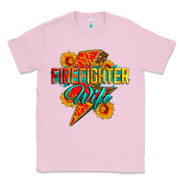 Bubblegum Pink firefighter wife with lightning bolt Classic Tee - Zillion Design Studio