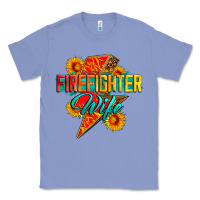Colony Blue firefighter wife with lightning bolt Classic Tee - Zillion Design Studio